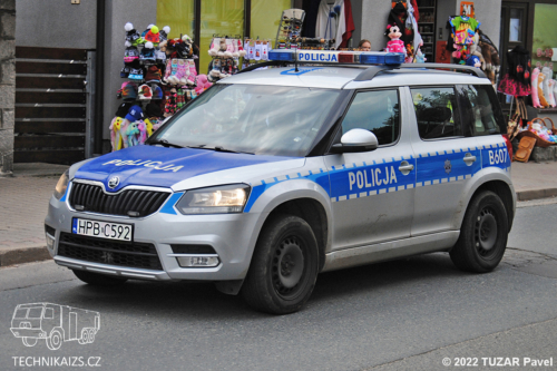 Szklarska Poreba - Policja - Škoda Yeti - B607
