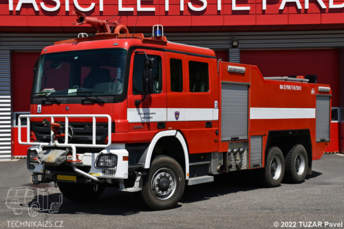 Vojenská hasičská jednotka letiště Pardubice - KHA - Mercedes Benz Actross 3354 A45 6x6