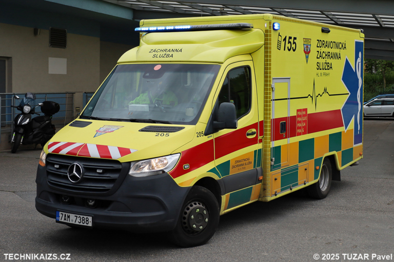 ZZS hlavního města Prahy - RZP 205 - MB Sprinter - stanoviště Prosek