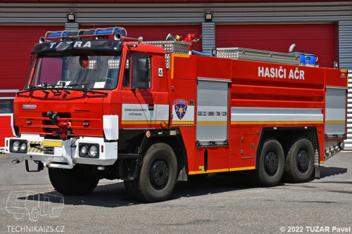Vojenská hasičská jednotka letiště Pardubice - 368 65-55 - CAS 32 Tatra 815