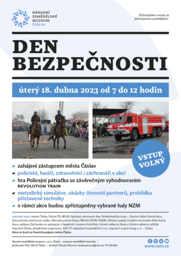 Plakát - Den bezpečnosti 2023 - Čáslav