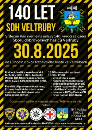 Oslavy 140 let SDH Veltruby